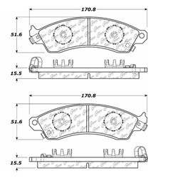 Centric C-Tek Ceramic Brake Pads 103.04120