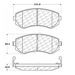Centric C-Tek Ceramic Brake Pads for 1989-1996 240SX - 103.04220