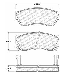 Centric C-Tek Ceramic Brake Pads for 1989-2001 METRO, SWIFT - 103.04510