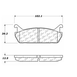 Centric C-Tek Ceramic Brake Pads 103.04580