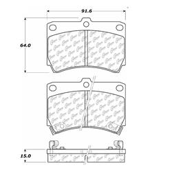 Centric C-Tek Ceramic Brake Pads 103.04660