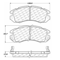 Centric C-Tek Ceramic Brake Pads for 1993-1996 IMPREZA, 1990-1996 LEGACY - 103.04700