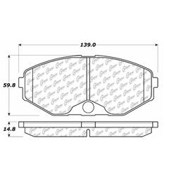 Centric C-Tek Ceramic Brake Pads for 1990-1995 Q45 - 103.04860