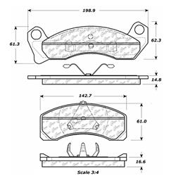 Centric C-Tek Ceramic Brake Pads 103.04990
