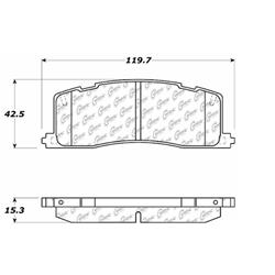 Centric C-Tek Ceramic Brake Pads for 1991-1997 PREVIA - 103.05010
