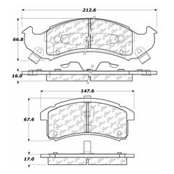 Centric C-Tek Ceramic Brake Pads 103.05050