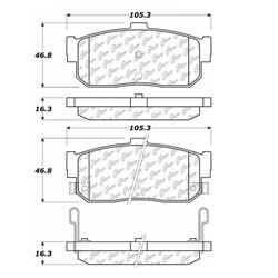Centric C-Tek Ceramic Brake Pads 103.05400