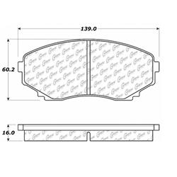 Centric C-Tek Ceramic Brake Pads for 1992-2006 MPV - 103.05510