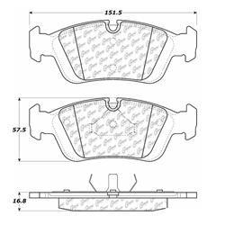 Centric C-Tek Ceramic Brake Pads 103.05580