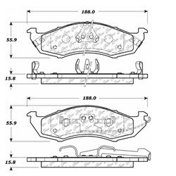 Centric C-Tek Ceramic Brake Pads for 1993-2002 QUEST, VILLAGER - 103.05760