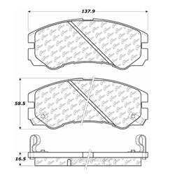 Centric C-Tek Ceramic Brake Pads 103.05790