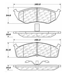 Centric C-Tek Ceramic Brake Pads 103.05910