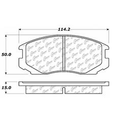 Centric C-Tek Ceramic Brake Pads 103.06020