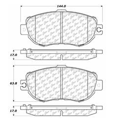 Centric C-Tek Ceramic Brake Pads for 1993-1994 LS400 - 103.06120