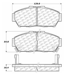 Centric C-Tek Ceramic Brake Pads for 1993-1995 CIVIC, 1994-2001 INTEGRA - 103.06170