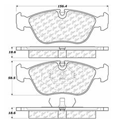Centric C-Tek Ceramic Brake Pads 103.06180