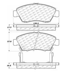 Centric C-Tek Ceramic Brake Pads 103.06210