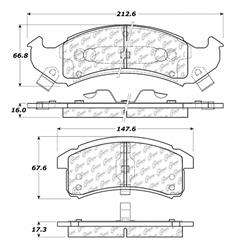 Centric C-Tek Ceramic Brake Pads 103.06230