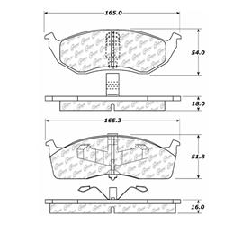 Centric C-Tek Ceramic Brake Pads for 1995-2005 NEON - 103.06420