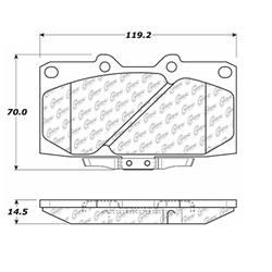 Centric C-Tek Ceramic Brake Pads for 1989-1996 300ZX - 103.06470