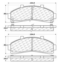 Centric C-Tek Ceramic Brake Pads 103.06520