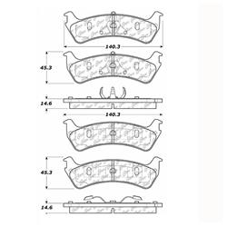 Centric C-Tek Ceramic Brake Pads 103.06670