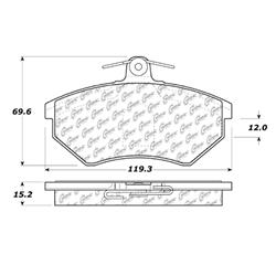 Centric C-Tek Ceramic Brake Pads 103.06960