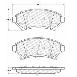 Centric C-Tek Ceramic Brake Pads 103.06990