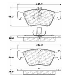 Centric C-Tek Ceramic Brake Pads 103.07100