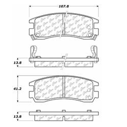Centric C-Tek Ceramic Brake Pads 103.07140