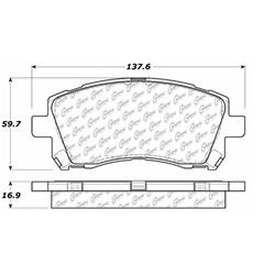 Centric C-Tek Ceramic Brake Pads 103.07210