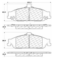 Centric C-Tek Ceramic Brake Pads 103.07270