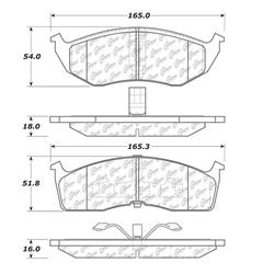 Centric C-Tek Ceramic Brake Pads 103.07300