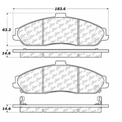 Centric C-Tek Ceramic Brake Pads 103.07310