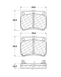 Centric C-Tek Ceramic Brake Pads for 1997-2004 MONTERO SPORT - 103.07330