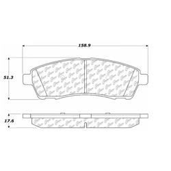 Centric C-Tek Ceramic Brake Pads for 1999-2004 F-350 SUPER DUTY, F-250 SUPER DUTY, 2000-2005 EXCURSION - 103.07570