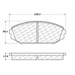 Centric C-Tek Ceramic Brake Pads for 2001-2002 MDX, 1999-2004 ODYSSEY - 103.07930