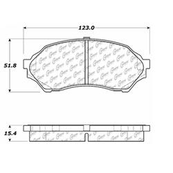 Centric C-Tek Ceramic Brake Pads for 1999-2001 PROTEGE - 103.07980
