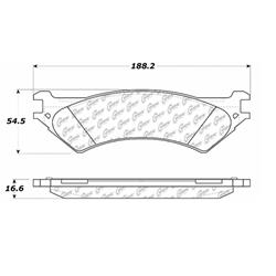 Centric C-Tek Ceramic Brake Pads 103.08020