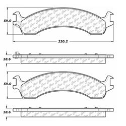 Centric C-Tek Ceramic Brake Pads for 2000-2002 RAM 2500, RAM 3500 - 103.08210