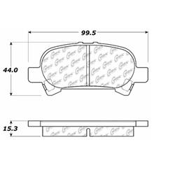 Centric C-Tek Ceramic Brake Pads for 2000-2007 AVALON, 2000-2006 CAMRY, 2000-2008 SOLARA - 103.08280
