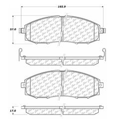 Centric C-Tek Ceramic Brake Pads for 2003-2004 FRONTIER, 2000-2004 XTERRA - 103.08300