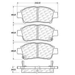 Centric C-Tek Ceramic Brake Pads for 2000 ECHO - 103.08310