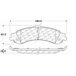 Centric C-Tek Ceramic Brake Pads 103.08340