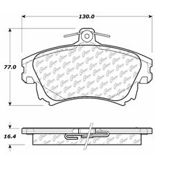 Centric C-Tek Ceramic Brake Pads for 2000-2011 S40, 2000-2004 V40 - 103.08370