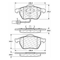 Centric C-Tek Ceramic Brake Pads 103.08400