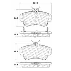 Centric C-Tek Ceramic Brake Pads 103.08410