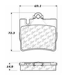 Centric C-Tek Ceramic Brake Pads 103.08480