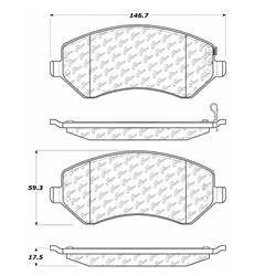 Centric C-Tek Ceramic Brake Pads 103.08560
