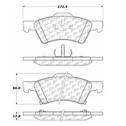 Centric C-Tek Ceramic Brake Pads 103.08570